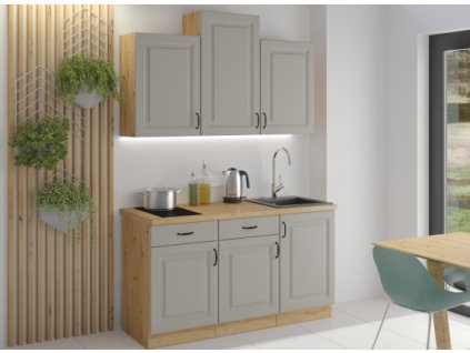 Kuchyňská linka Stilo ClayGRAR - Sestava 4, Clay Grey + Artisan