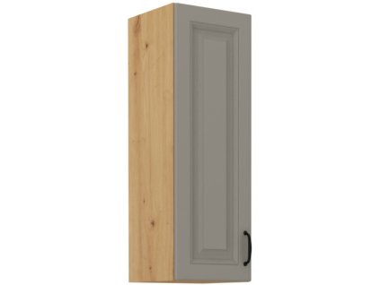 Kuchyňská skříňka Stilo ClayGRAR - horní 30 G-90 1F, Clay Grey + Artisan