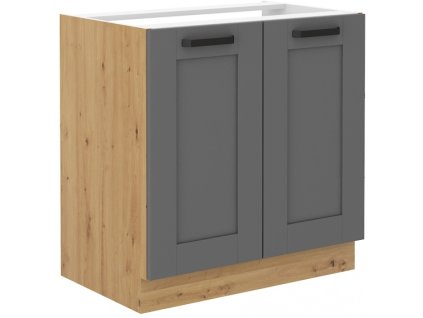 Kuchyňská skříňka Luna DustGRAR - dolní 80 ZL 2F dřezová