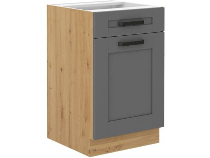 Kuchyňská skříňka Luna DustGRAR - dolní 50 D 1F 1S dvířka + šuplík PREMIUM BOX