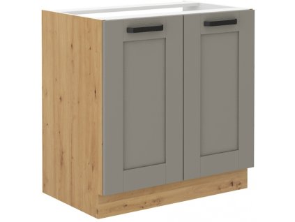 Kuchyňská skříňka Luna ClayGRAR - dolní 80 ZL 2F dřezová