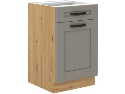 Kuchyňská skříňka Luna ClayGRAR - dolní 50 D 1F 1S dvířka + šuplík PREMIUM BOX