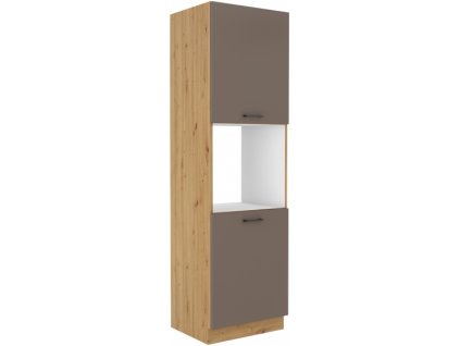 Kuchyňská skříňka Bolonia - 60 DP-210 2F sloupek se zabudovanou troubou, dvířka