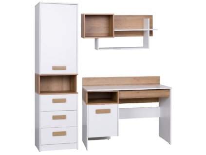 Dětský pokoj Grant N bílá + dub riviera