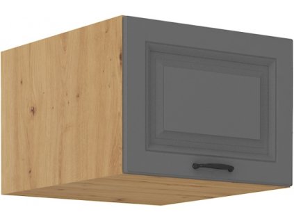 Kuchyňská skříňka Stilo DustGRAR - horní výklop 50 NAGU-36 1F, Dust Grey + Artisan