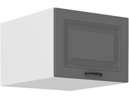 Kuchyňská skříňka Stilo DustGRWH - horní výklop 50 NAGU - 36 1F, Dust Grey + bílá
