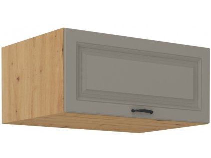 Kuchyňská skříňka Stilo ClayGRAR - horní výklop 80 NAGU-36 1F, Clay Grey + Artisan