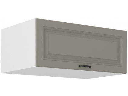 Kuchyňská skříňka Stilo ClayGRWH - horní výklop 80 NAGU - 36 1F, Clay Grey + bílá