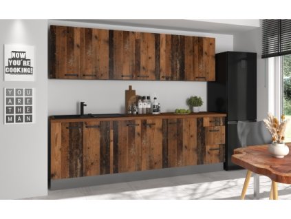 Kuchyňská linka OldStyle 260 cm - Sestava 2