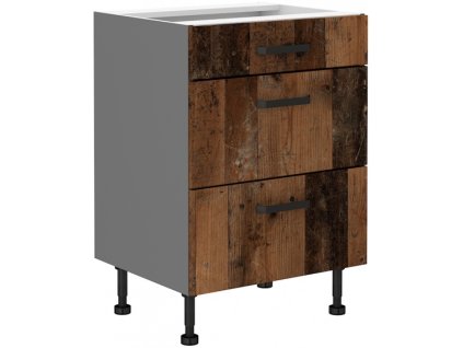 Kuchyňská skříňka OldStyle / ANT - dolní 60 D 3S šuplíková PREMIUM BOX