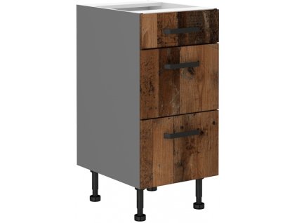 Kuchyňská skříňka OldStyle / ANT - dolní 40 D 3S šuplíková PREMIUM BOX