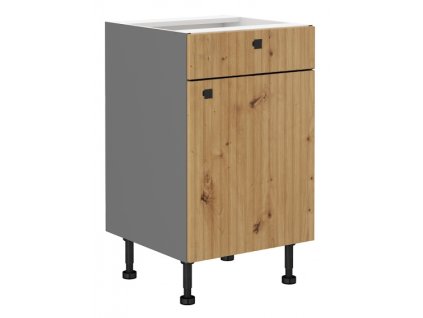 Kuchyňská skříňka Ava AR/ANT - dolní 50 1F 1S dvířka + šuplík PREMIUM BOX