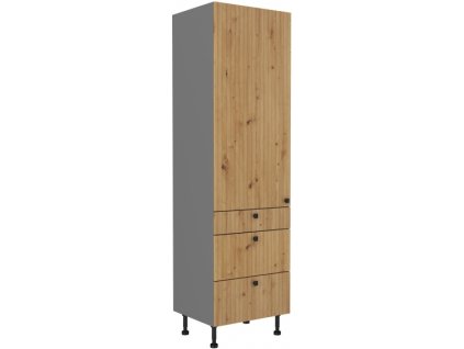 Kuchyňská skříňka Ava AR/ANT - 60 DKS-215 3S 1F potravinová se šuplíky PREMIUM BOX