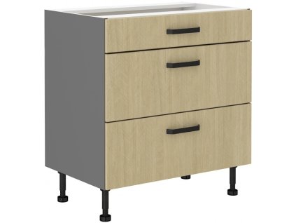 Kuchyňská skříňka Scandi/ANT - dolní 80 D 3S šuplíková