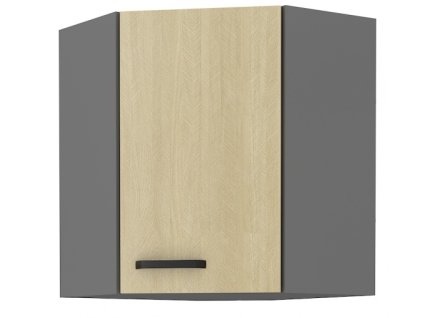 Kuchyňská skříňka Scandi/ANT - horní rohová 60x60 GN-72 1F (45°)