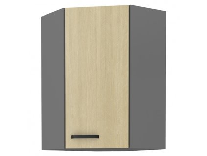 Kuchyňská skříňka Scandi/ANT - horní rohová 60x60 GN-90 1F (45°)