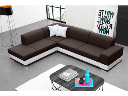 Sedací souprava Darla L tm.hnědá