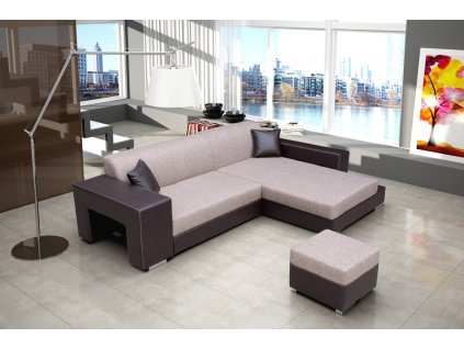 Sedací souprava Oskar P hnědá