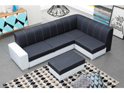 Sedací souprava Rest P černá/bílá