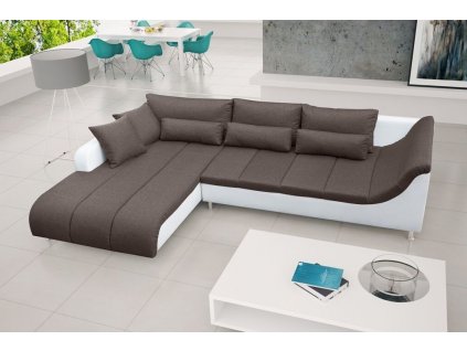 Sedací souprava Alex L tm.hnědá