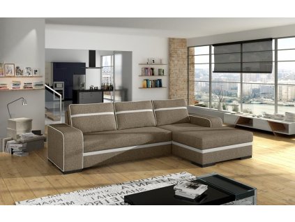 Sedací souprava Funny P sv.hnědá/EKO bílá