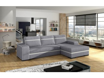 Sedací souprava Funny P sv.šedá/EKO bílá