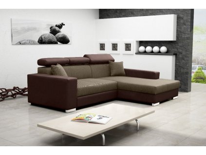 Sedací souprava Mexicana Lux P sv.hnědá/EKO hnědá