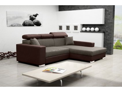 Sedací souprava Mexicana Lux P tm.hnědá/EKO hnědá