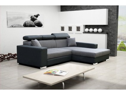 Sedací souprava Mexicana Lux P šedá/EKO černá