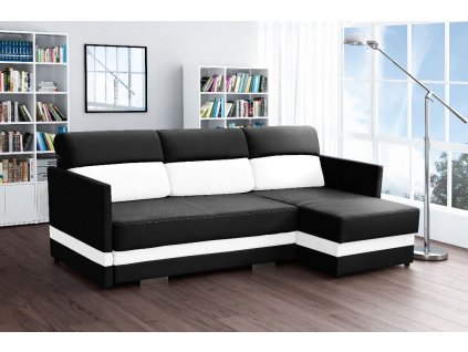 Sedací souprava Berry P černá/bílá