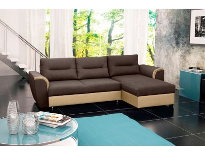 Sedací souprava Tommy P hnědá/béžová