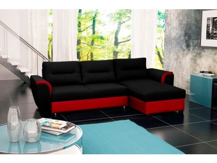 Sedací souprava Tommy P černá/červená