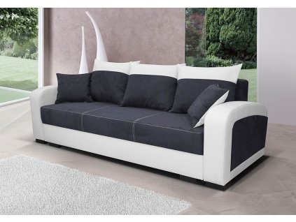 Pohovka Zara II černá/EKO bílá