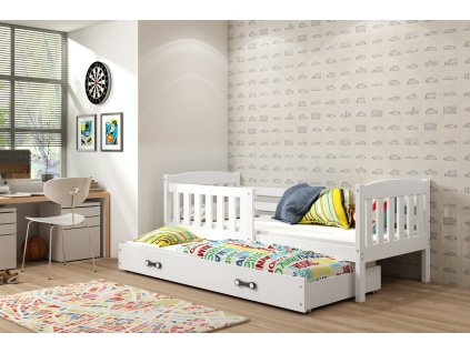 Postel s přistýlkou Kuba II 90x200 bílá