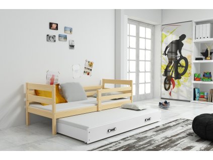 Postel s přistýlkou Norbert II 90x200 borovice/bílá