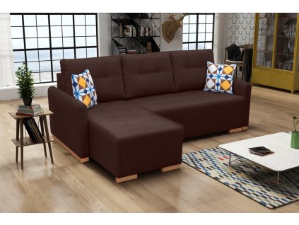 Sedací souprava Padova L hnědá