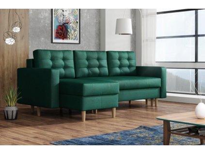 Sedací souprava Anabel UNI tmavě zelená