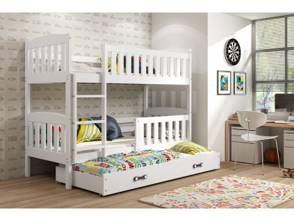 Patrová postel s přistýlkou Kuba bílá