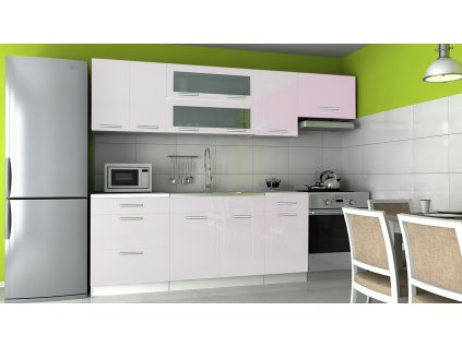 Kuchyňská linka Dakota 240/180 bílý lesk