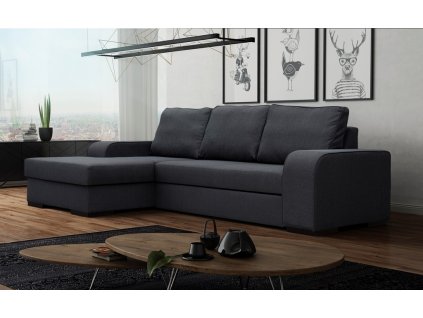 Sedací souprava Frogo L tm.šedá