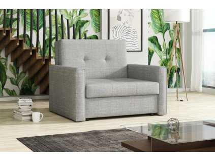 Rozkládací křeslo Vivian Bis I hnědé