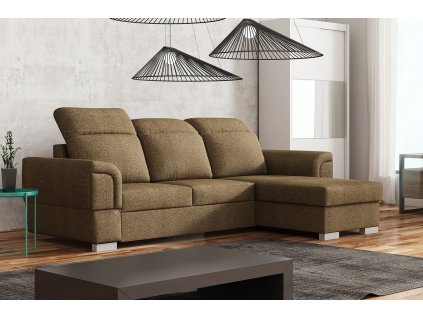 Sedací souprava Cabot UNI hnědá