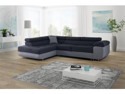 Sedací souprava Dolly L šedá tmavý střed