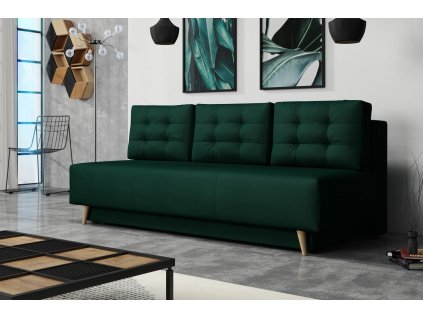 Pohovka Sebastian Velluto tmavě zelená