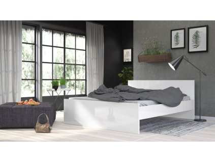 Postel Simplicity 209 140x200 cm bílý lesk