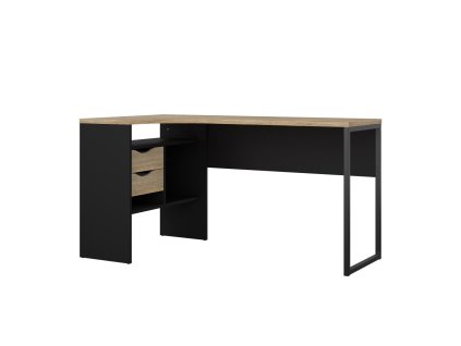 Rohový psací stůl Felix 118 černý MAT/dub sonoma