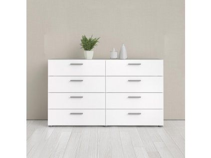 Komoda Pedro 073 oak/bílý lesk