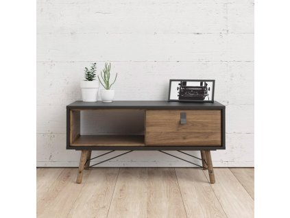 Konferenční stolek Rain černá MAT/ořech