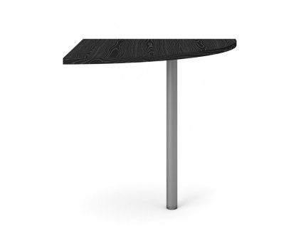 Rohový díl ke stolu Office 458 černá/silver grey