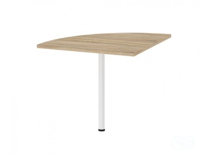 Rohová deska stolu Office 458 dub sonoma/bílá